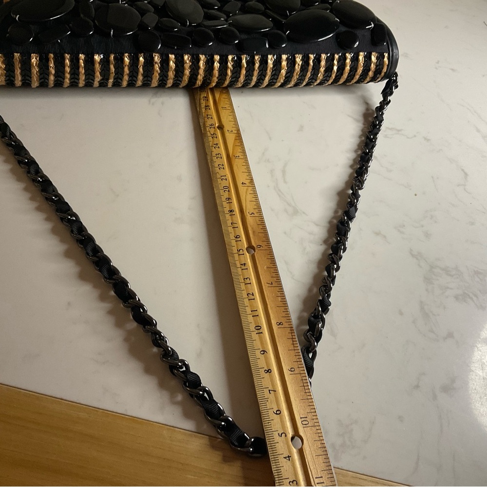 Chico's Black and Tan Beaded Clutch - Picture 7 of 8